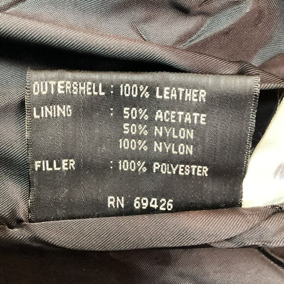 Wilsons Leather Thinsulate Liner Mens Medium Leather Jacket Black - Picture 12 of 16